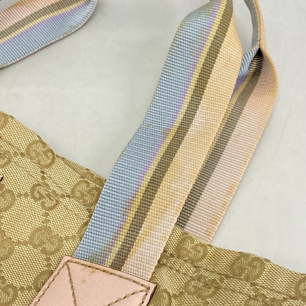 Gucci GG Canvas Tote Bag 189669, Canvas, Beige, Multicolor, Women's - Picture 8 of 10